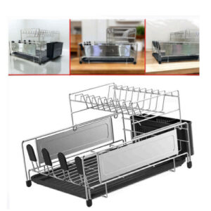 ESCURRIDOR DE PLATOS DE ACERO QUIRURJICO MARCA HAUS ROLAND