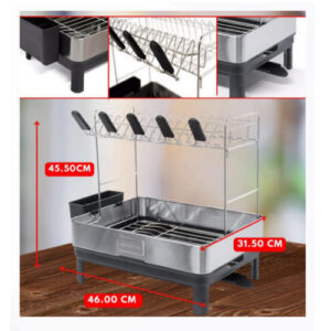 ESCURRIDOR DE PLATOS DE ACERO QUIRURJICO MARCA HAUS ROLAND